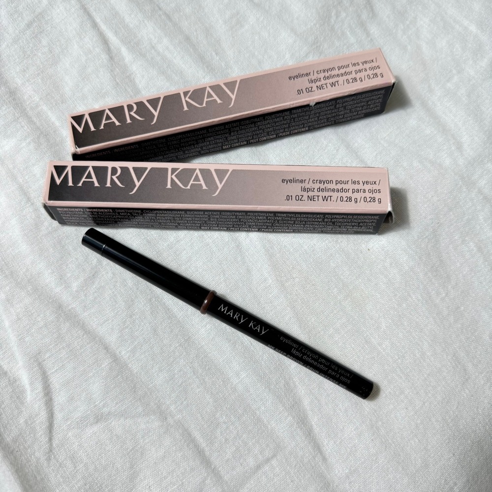 Mary Kay Eyeliner Women's Deep Brown Intense Lot of 2 Retractable Pencil NIB